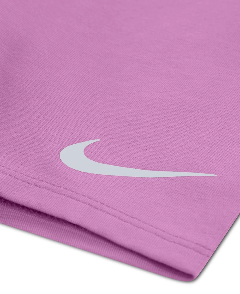 Nike Girls' Toddler 2T-4T Lace It Up Crewneck Top and Shorts, 2-Piece Set