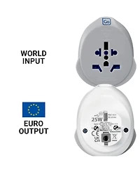 Go Travel World Eu Usb-c 25W Travel Adaptor