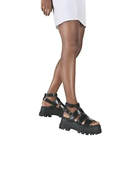 Buffalo Boots Aspha Gld Platform Sandal