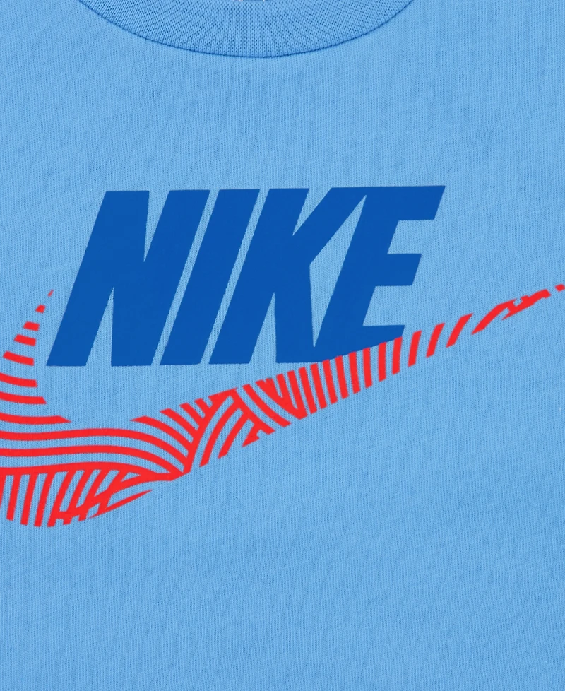 Nike Boys' Toddler 2T-4T The Zone Printed Crewneck T-Shirt and Relaxed Shorts, 2-Piece Set
