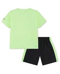 Nike Toddler Boys Dri-fit Swoosh T-Shirt & Shorts Set