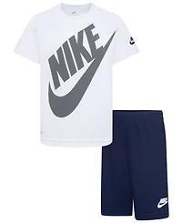Nike Little Boys 2-Piece Futura T-Shirt and Shorts Set