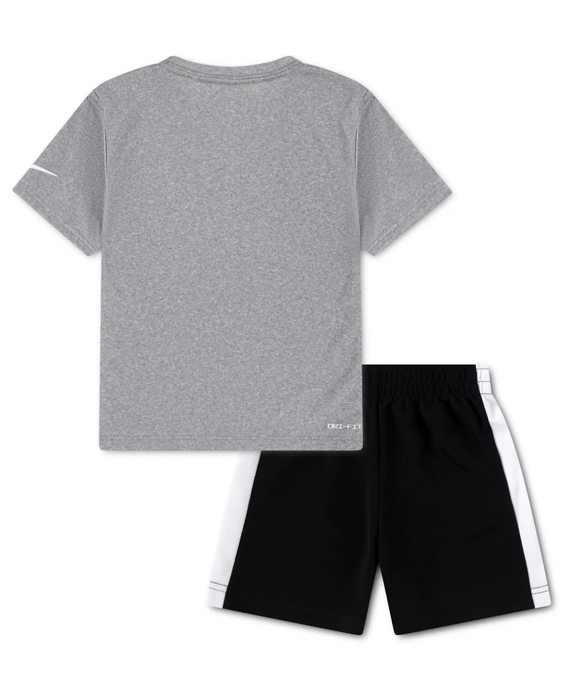 Nike Toddler Boys Dri-fit Swoosh T-Shirt & Shorts Set