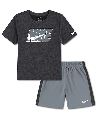 Nike Toddler Boys Dri-fit Dropset T-Shirt and Shorts Set