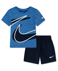Nike Toddler Boys Dri-fit Dropset T-Shirt & Shorts Set