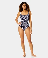 Anne Cole Women's Square-Neck One-Piece Swimsuit