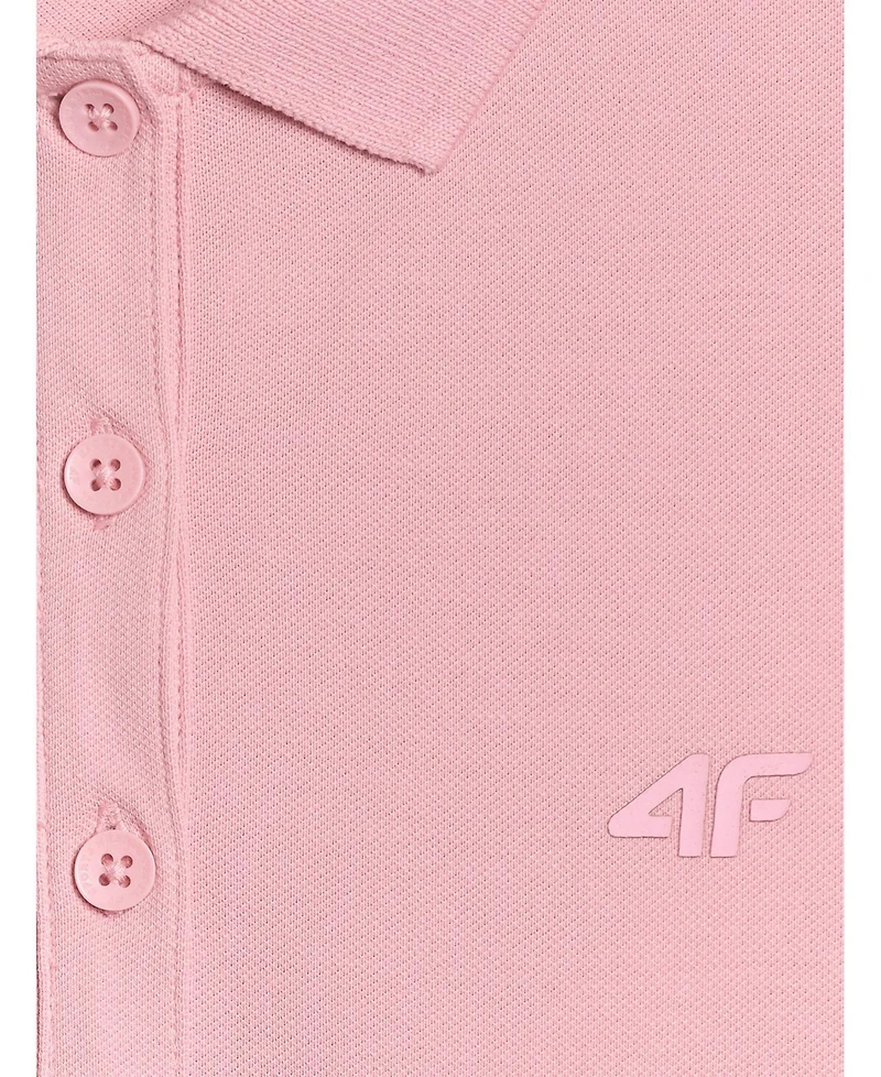 4F Women's slim polo shirt - pink