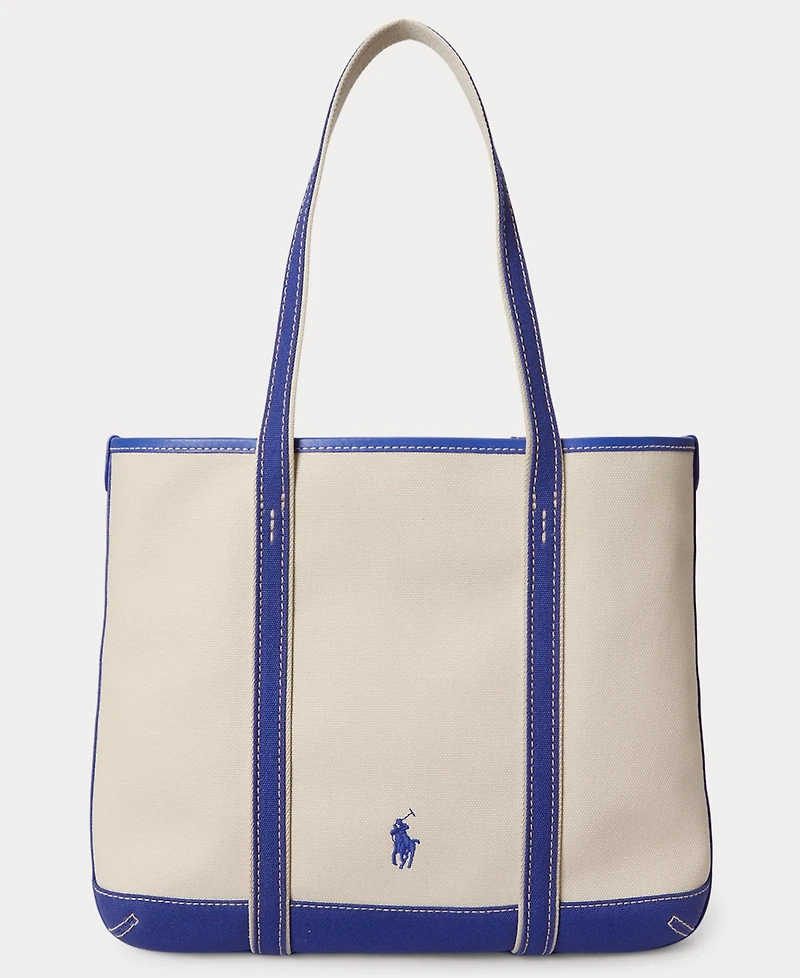 Polo Ralph Lauren Polo Bear Canvas Medium Shopper Tote Bag