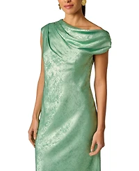 Adrianna Women's Foiled Off-The-Shoulder Ball Gown