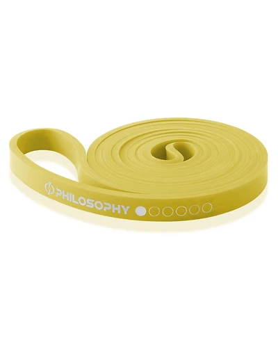 Philosophy Gym Pull Up Assist Band - 1/4" (5-15 lbs), Yellow - Resistance Power Loop Exercise Band