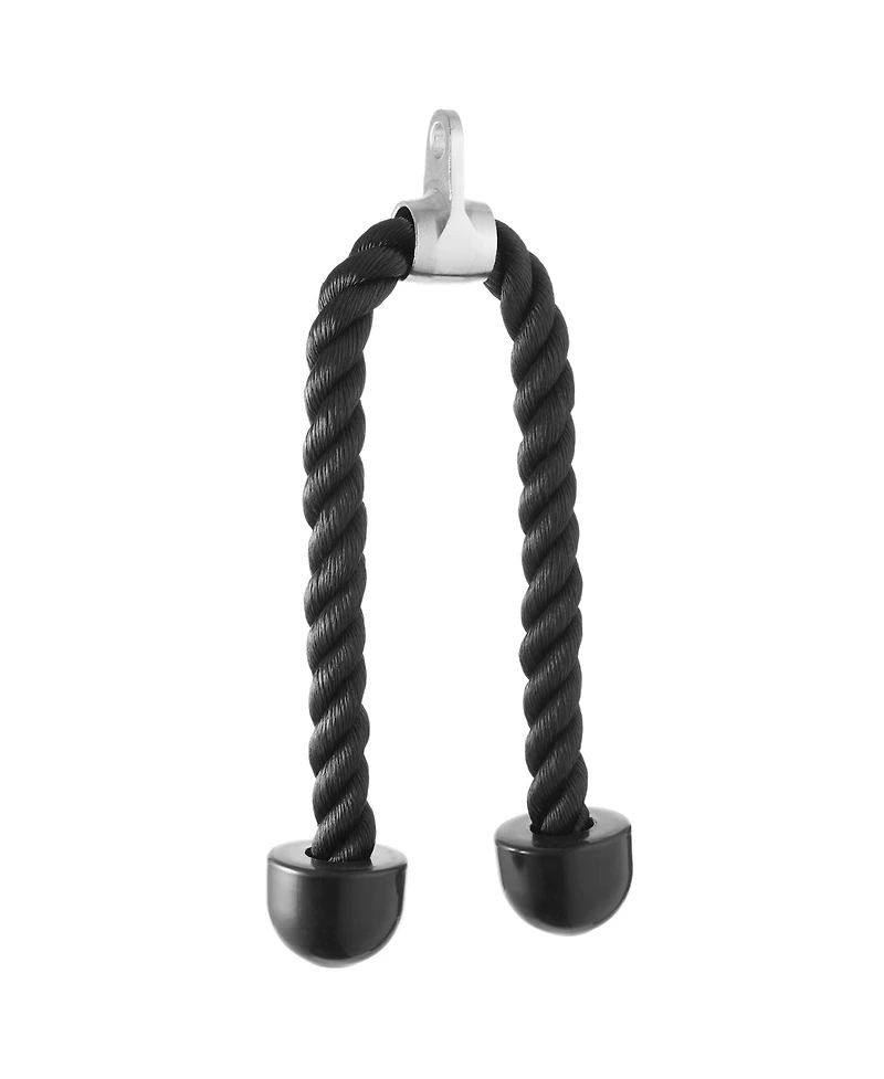 Philosophy Gym Cable Lat Pulldown Attachment 4 Piece Set Includes: Tricep Rope, Double D, Straight Bar, V Bar