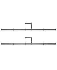 Philosophy Gym Farmers Walk Handles Pair - Barbell Style Grip Farmer Carry Bar Set for Weight Training