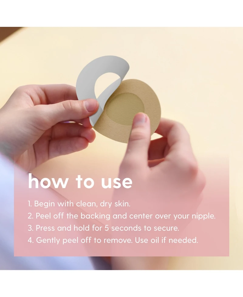 M3 Disposable Nipple Covers for Women | Hypoallergenic & Breathable Nipple Covers | Seamless, Single-Use & Medical Grade, 40 Count