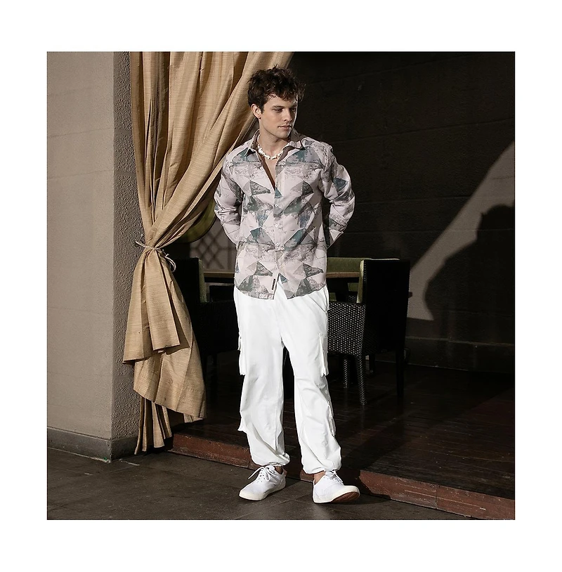 Campus Sutra Men's Faded Alps Shirt