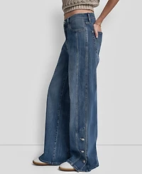 Dkny Jeans Women's High-Rise Modern Wide Leg