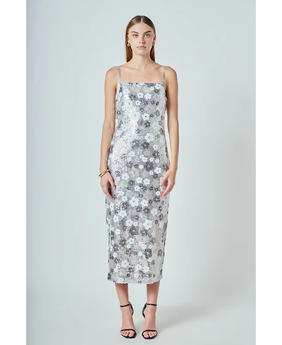 endless rose Women's Sequin Midi Dress