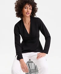 Ls Front Ruched Top