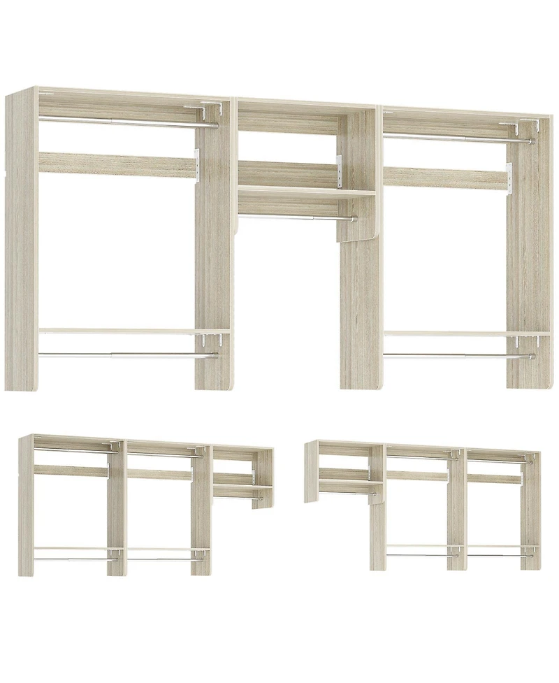 Aheaplus 23.6'' - 94.4'' Hanging Closet System Starter Kit