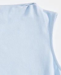 I.n.c. International Concepts Women's High-Neck Rib-Knit Sleeveless Top, Macy's Exclusive