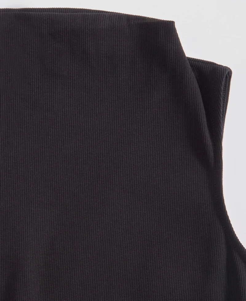 I.n.c. International Concepts Women's High-Neck Rib-Knit Sleeveless Top, Macy's Exclusive