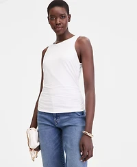 I.n.c. International Concepts Women's Luxe-Layering Jersey Ruched Tank, Macy's Exclusive