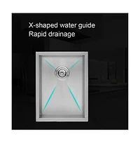 flynama 15x20x9inch Undermount Kitchen Sink Stainless Steel Single Bowl 16 Gauge Deep Basin