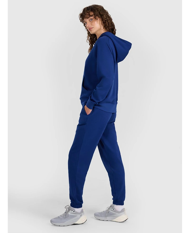 4F Women's zip-up hoodie - navy blue