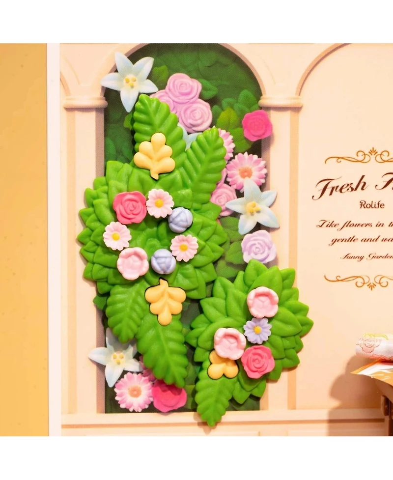 Robotime 3D Puzzles Diy Miniature Dollhouse Fresh Flower Shop Flower Shop Building Set Toys Playset Decorative Ornaments