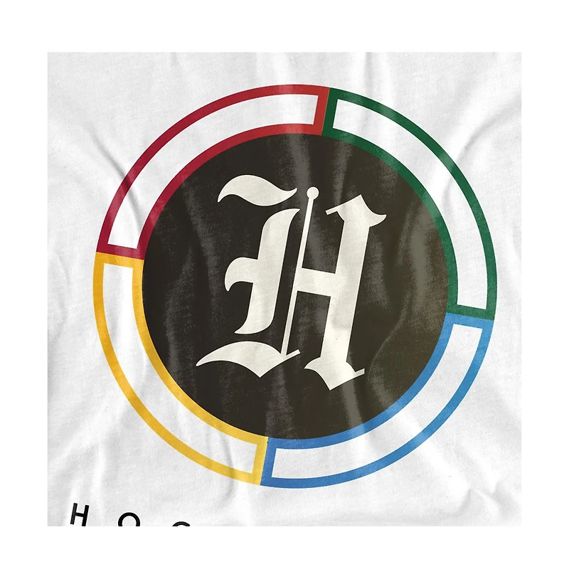 Harry Potter Men's Hogwarts Old English H Logo Inverted T Shirt