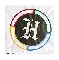 Harry Potter Men's Hogwarts Old English H Logo Inverted T Shirt