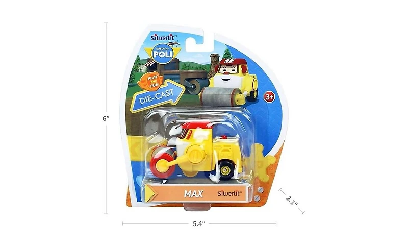 Robocar Poli Die-Cast Cement Mixer Truck Construction Toy