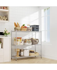 Lovmor 3-Tier 45 in W x 45 in H x 20 in D Height Adjustable Garage Wire Shelving Unit