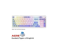 Risokeys Mechanical Keyboard 98-Key Wired,Hot-Swappable Blue Switch,Rgb Backlight,Anti-Ghosting for Gaming