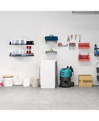 Lugo Garage Wall Shelves 24"x12", Black, 4 Pack