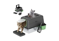 Aecojoy Extra Large Enclosed Stainless Steel Cat Litter Box Enclosure with Lid