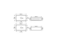 flynama 33x20inch Fireclay Farmhouse Kitchen Sink Reversible Design Grid Strainer 10 Inch Deep