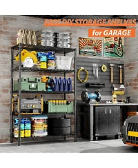 Lovmor 5-Tier in W x 72 in H x in D Height Adjustable Garage Wire Shelving Unit