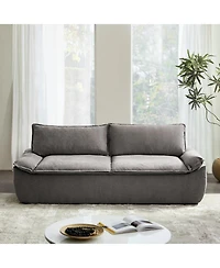 Hulala Home Enrique Modern 90"W Oversized Compressed High-density Foam Sofa and No Assembly Needed