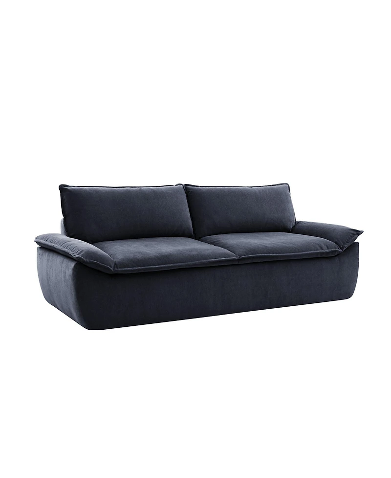 Hulala Home Enrique Modern 90"W Oversized Compressed High-density Foam Sofa and No Assembly Needed