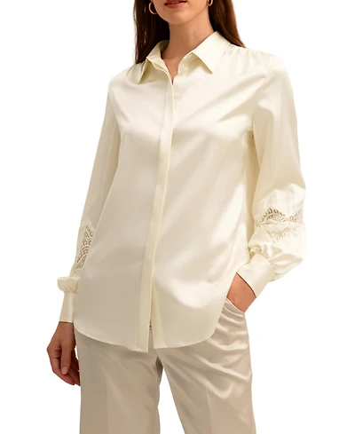 Lilysilk Women's Armeria Lace Blouse