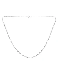 Bling Jewelry Classic Thin Lightweight 1.5MM Solid Figaro Link Chain Necklace .925 Sterling Silver 24 Inch