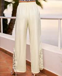 Cupshe Women's Good Faith Cream Pants