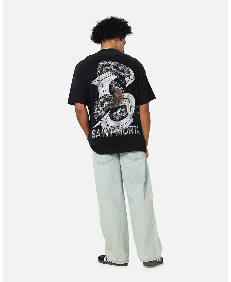 Saint Morta Men's Venom Boxy T-Shirt Sunfade Black