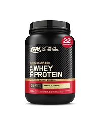Optimum Nutrition Gold Standard 100% Whey Protein Vanilla Ice Cream Protein Powder Drink Mix 24.05 oz
