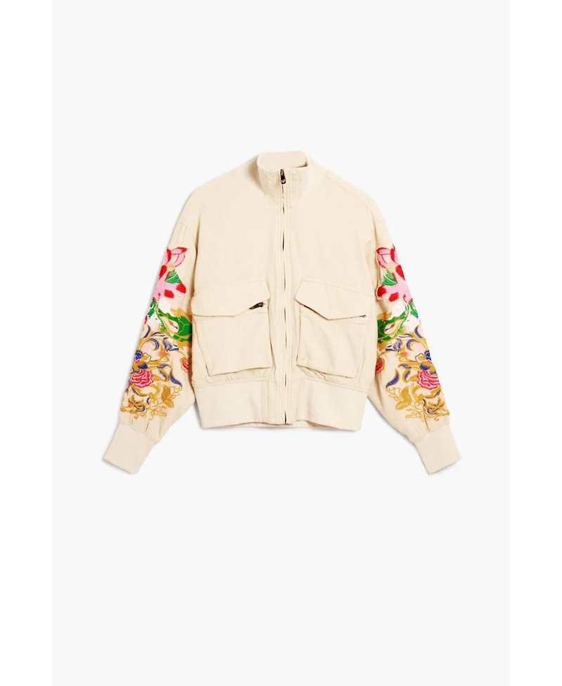 Desigual Women's Patch jacket with flowers