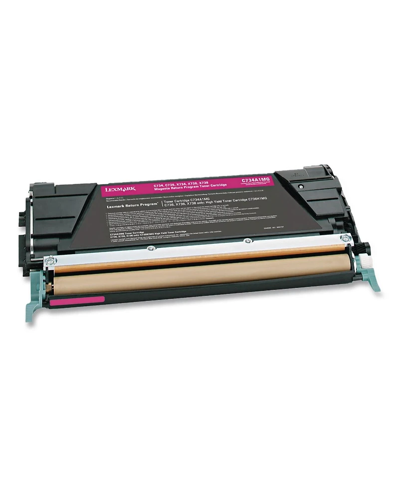 Lexmark X748H1MG Return Program 10,000 Page-Yield High-Yield Toner - Magenta
