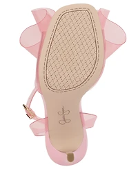 Jessica Simpson Women's Olivine Vinyl Bow Stiletto Dress Sandals