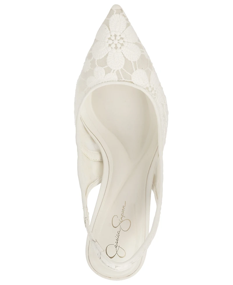 Jessica Simpson Women's Liliere Mesh Pointed-Toe Slingback Pumps