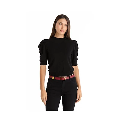 The Noli Shop Women's Sylvie Knit Top - Black