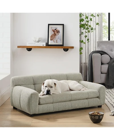Aostirmotor Dog Bed with backrest and armrests